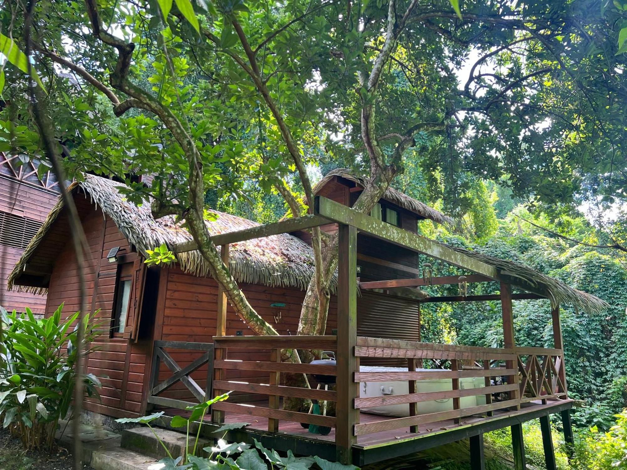 Ti Zaboka Chalet , Spa Privatif Les Abymes Exterior foto